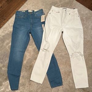 Levi's Blue and White Distressed Jeans Bundle